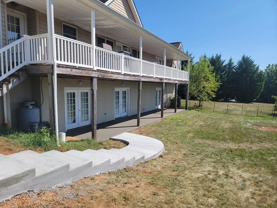 Concrete stairs installation Virginia