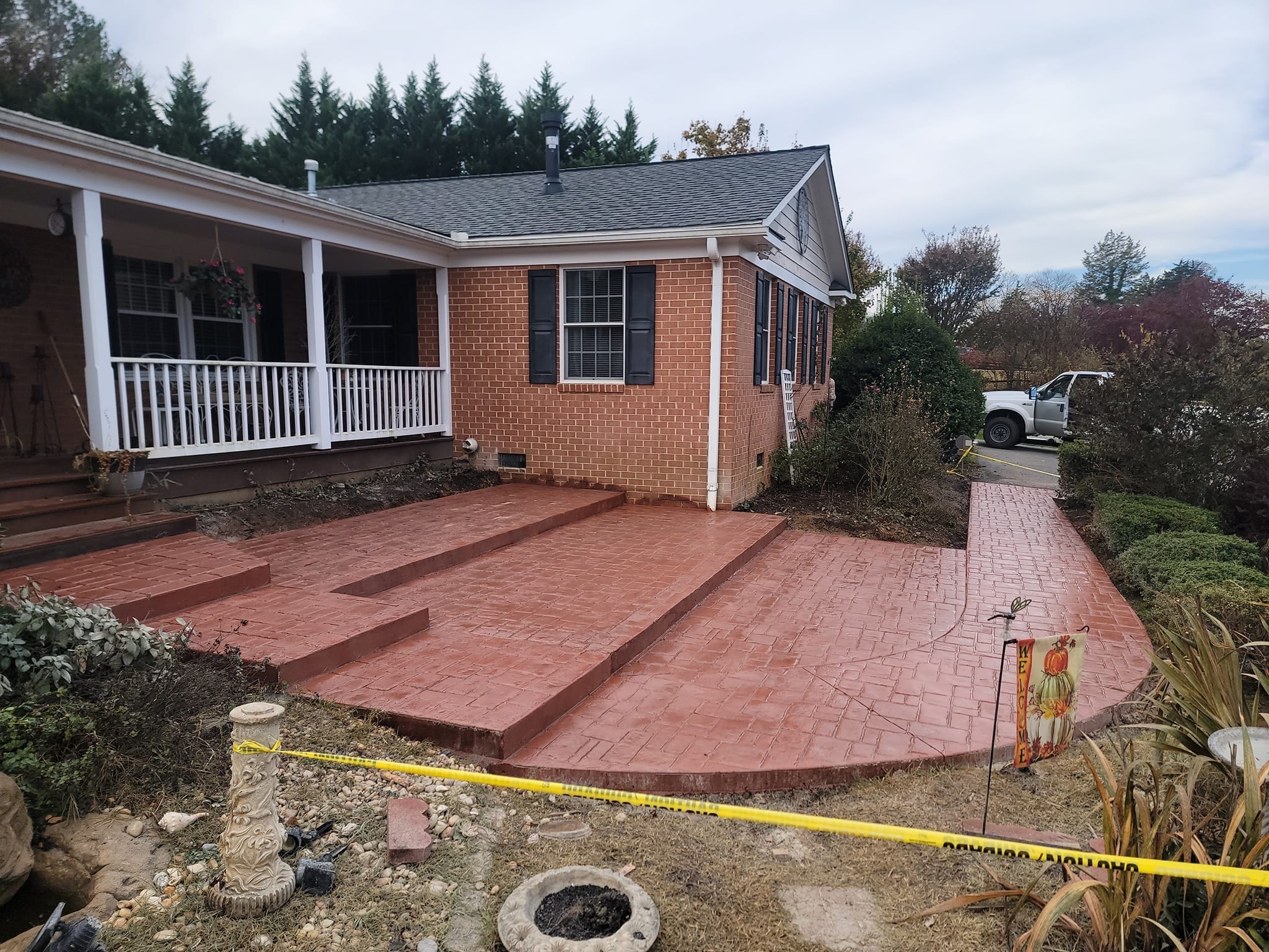 Stamped concrete Virginia decorative concrete